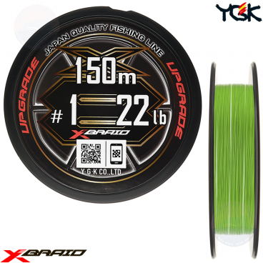 YGK X-BRAID UPGRADE X8 150 M PE LINE 1.0 - Fishing Mania Club