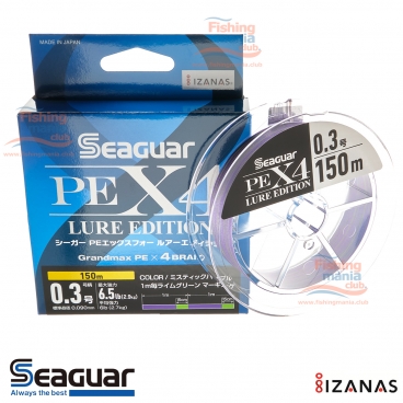 Kureha Seaguar Grandmax PE X4 Lure Edition 150 m PE 0.3 6.5 Lb