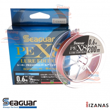 Kureha Seaguar Grandmax PE X8 Lure Edition 200 m PE 0.6 14 Lb