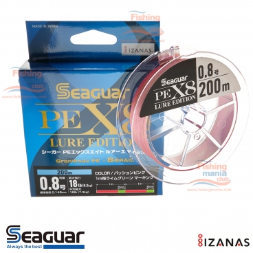 Kureha Seaguar Grandmax PE X8 Lure Edition 200 m PE 0.8 18 Lb