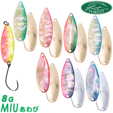 Assorted Colors FOREST MIU 5 gr Trout Spoon 
