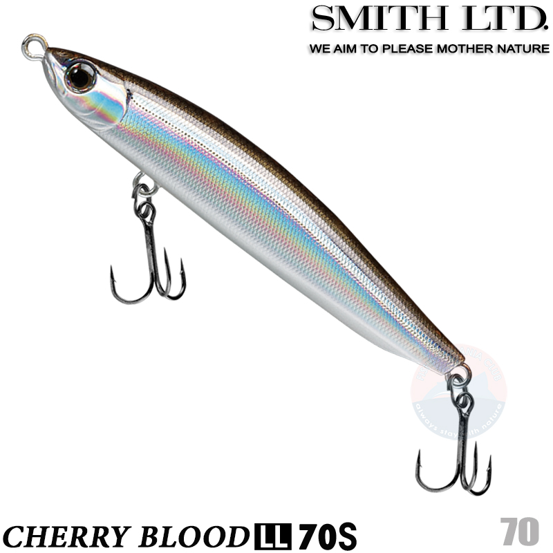 Smith Cherry Blood LL70S 7.7 g 70 mm various color trout sinking lipless minnow 