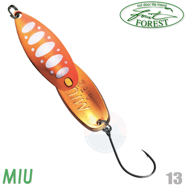 FOREST Miu Native Awabi Forellenblinker Perlmut Spoons 2,8 bis 4,2 g 