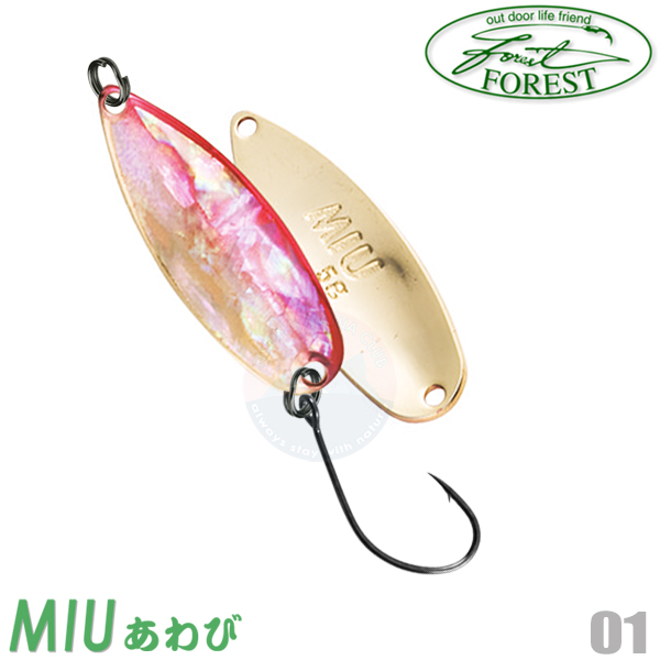 New FOREST MIU 1.4g Trout Spoon Color variations 