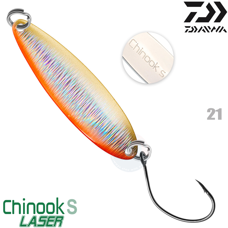 Details about   Daiwa spoon Chinook S 10g zebra glow DAIWA GXY 