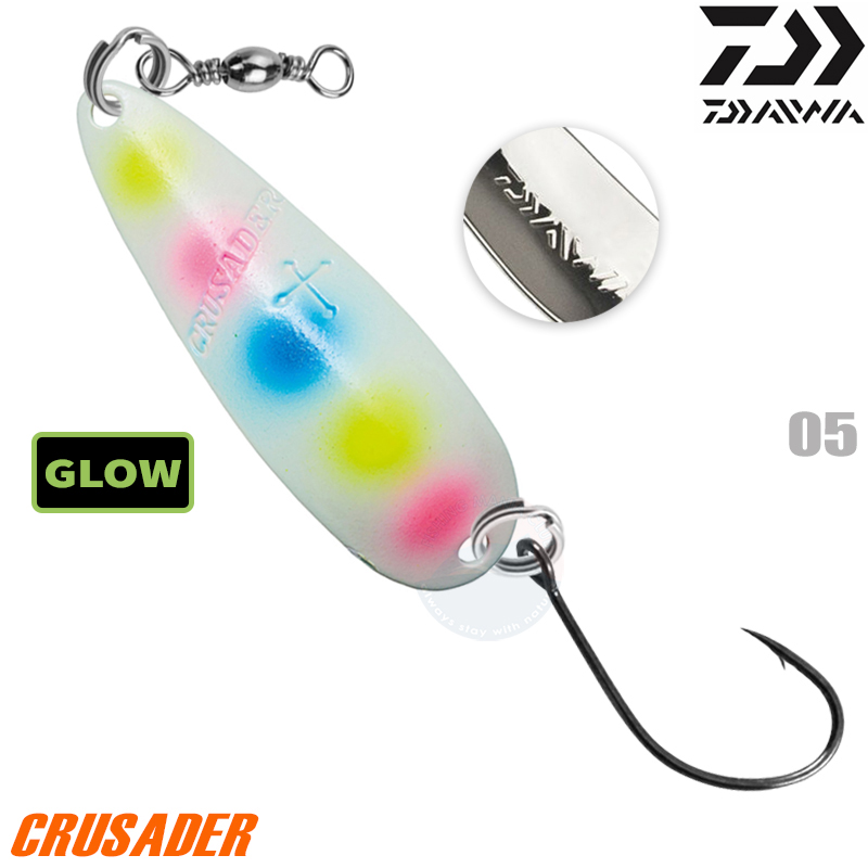 Daiwa CRUSADER 5 g Trout Spoon Assorted Colors 