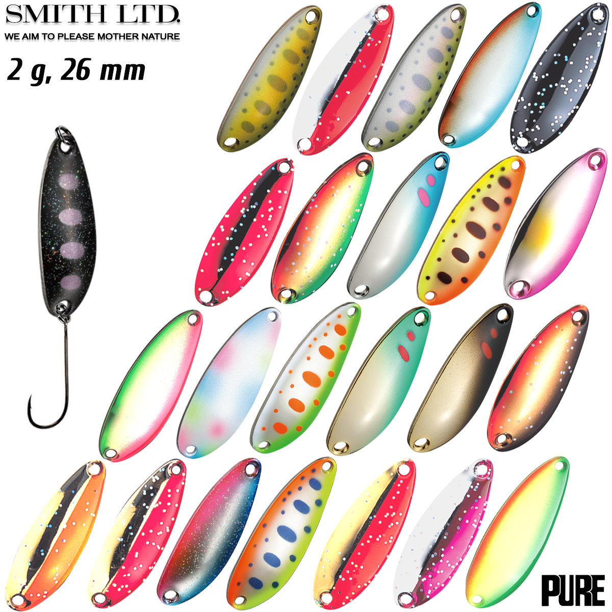 Smith Heaven 5 g Trout Spoon Assorted Colors